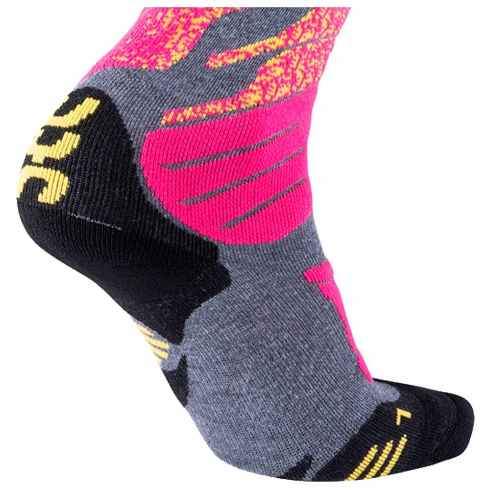 Chaussettes Uyn Ski All Mountain Lady Medium Grey Melange Pink 6 Chaussettes Uyn Ski All Mountain Lady Medium Grey Melange Pink – Image 4