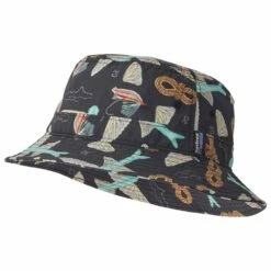 Bob Patagonia Wavefarer Bucket Hat Fly 50 Ink Black