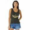 Tee-shirt Rip Curl Oceans Together Ribbed Tank Washed Black
