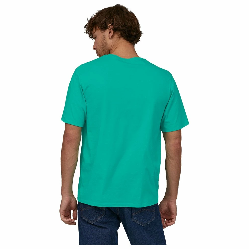 Tee-shirt Patagonia M Line Logo Ridge Stripe Organic Pocket Fresh Teal 4 Tee-shirt Patagonia M Line Logo Ridge Stripe Organic Pocket Fresh Teal – Image 2