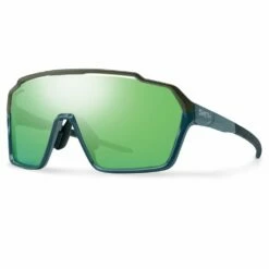 Lunettes De Soleil Smith Shift XL Mag Stone Moss Chromapop Green Mirror