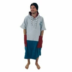 Poncho Surf All-In V Beach Crew - Marin Sky / Navy / Brick Waffle