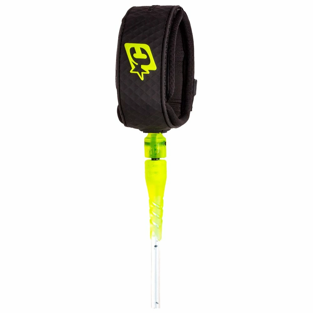 Leash Surf Creatures Pro Cement Speckle Lime Black 3 Leash Surf Creatures Pro Cement Speckle Lime Black