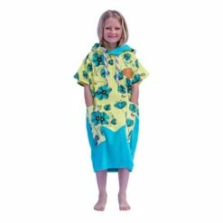 Poncho Surf All-In Junior J Crew - Coquelicot Aqua