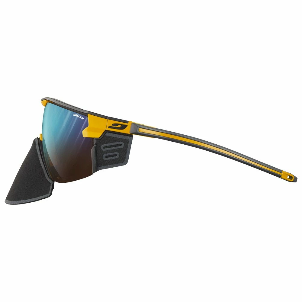 Lunettes De Soleil Julbo Ultimate Cover Mat Jaune Noir Reactiv 2-4 5 Lunettes De Soleil Julbo Ultimate Cover Mat Jaune Noir Reactiv 2-4 – Image 3