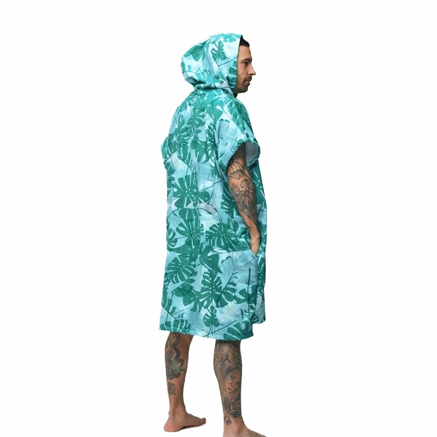 Poncho Surf After Essentials Big Leaves - Green 7 Poncho Surf After Essentials Big Leaves - Green – Image 5