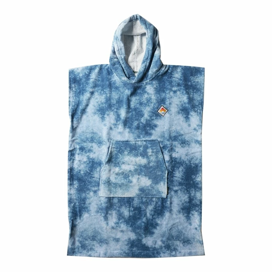 Poncho Surf Vissla Junior - Blue Tie Dye 4 Poncho Surf Vissla Junior - Blue Tie Dye – Image 2