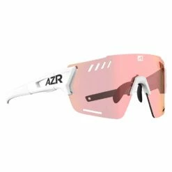 Lunettes De Soleil AZR Aspin Rx Blanche Mate Rouge Irisé