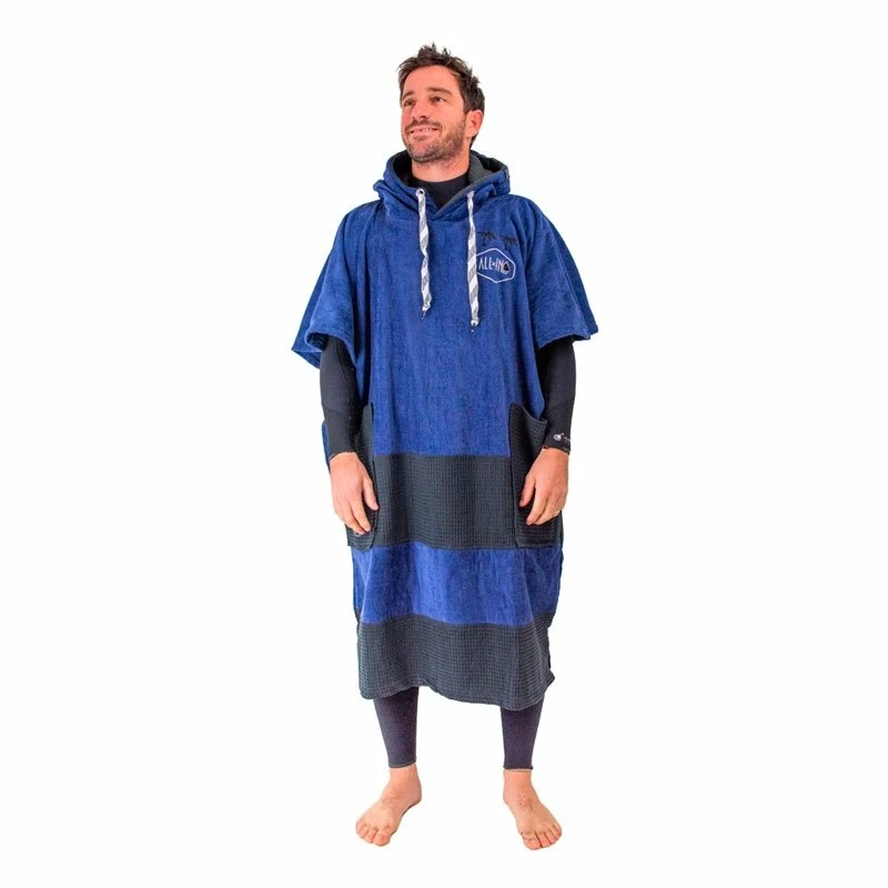 Poncho Surf All-In V Bumpy Line - Navy / Black Waffle 3 Poncho Surf All-In V Bumpy Line - Navy / Black Waffle