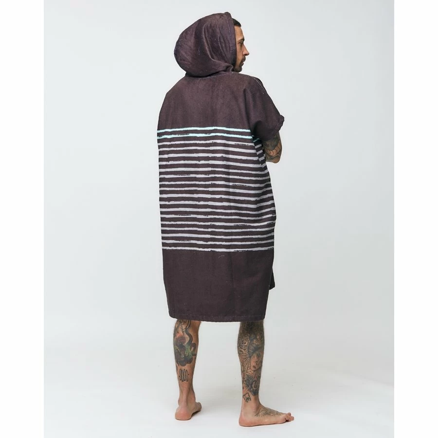 Poncho Surf After Essentials Sailor Stripes - Black 4 Poncho Surf After Essentials Sailor Stripes - Black – Image 2
