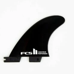 Ailerons Surf Fcs Dérives Arrière Quad Surf Performer Black - FCSII - 2 Dérives - Medium