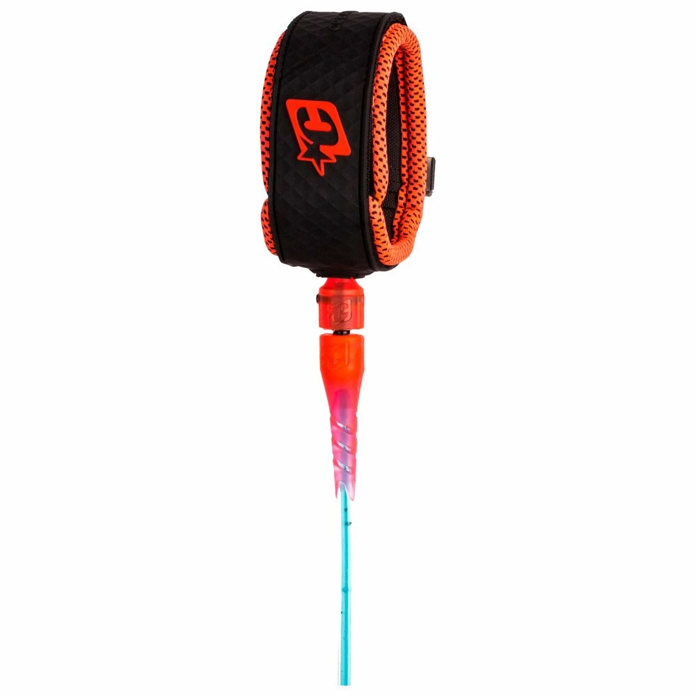 Leash Surf Creatures Pro Fluro Blue Speckle Fluro Red Black 3 Leash Surf Creatures Pro Fluro Blue Speckle Fluro Red Black
