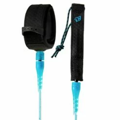 Leash Surf Creatures Of Leisure Relliance Comp - Cyan Speckle Black - 6'0" / 183 Cm