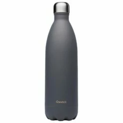 Gourde Qwetch Bouteille Isotherme 1L Granite Gris