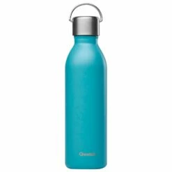 Gourde Qwetch Bouteille Isotherme Active 600ml Matt Bleu Acier