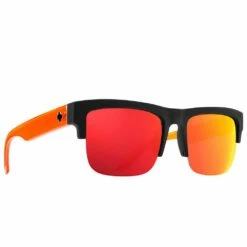 Lunettes De Soleil Spy Discord 50/50 Soft Matte Black Translucent Orange Happy Gray Green Orange Spectra Mirror