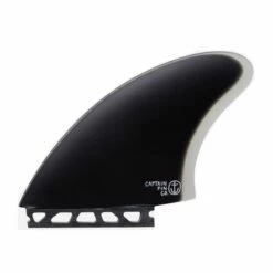 Ailerons Surf Captain Fin Captain Twin Keel Fiber Glass - Black - 2 Dérives