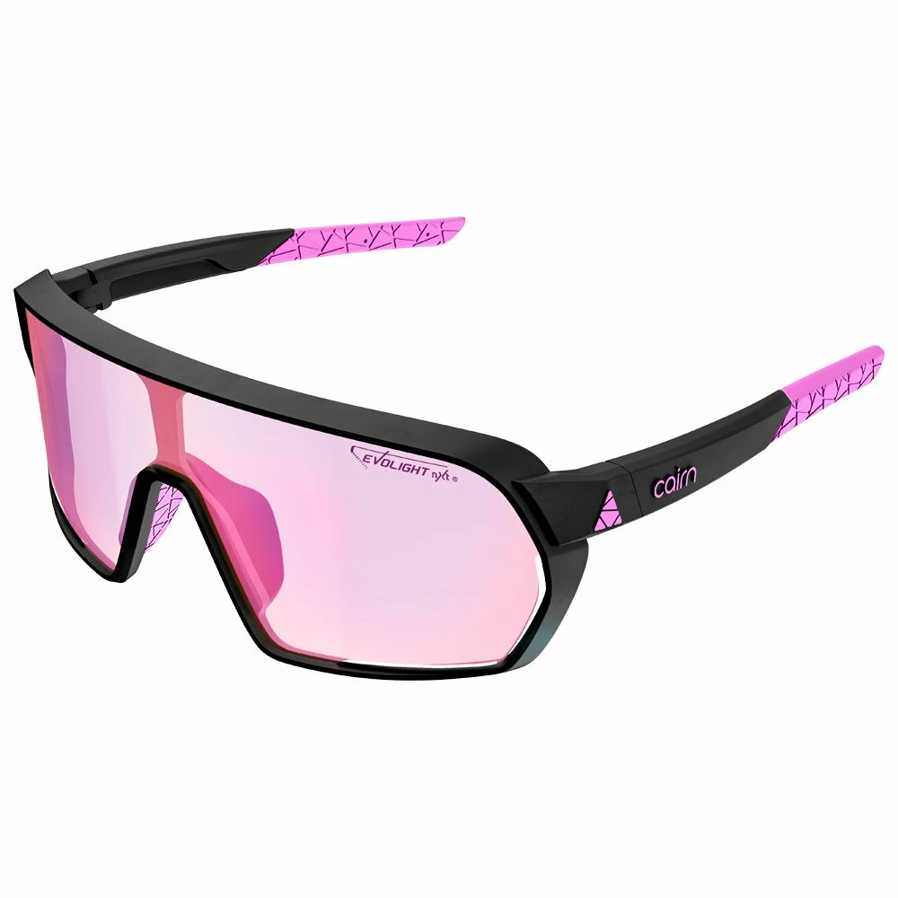 Lunettes De Soleil Cairn Roc Mat Black Neon Pink Evolight Nxt 3 Lunettes De Soleil Cairn Roc Mat Black Neon Pink Evolight Nxt