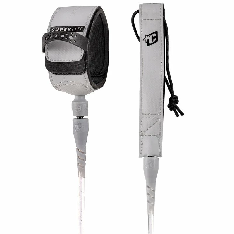 Leash Surf Creatures Of Leisure Superlite Pro - White Speckle Black 6'0'' / 183 Cm 3 Leash Surf Creatures Of Leisure Superlite Pro - White Speckle Black 6'0'' / 183 Cm