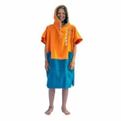 Poncho Surf All-In Enfant K Crew - Tiger Orange